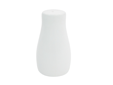 CAC China CN-PS Super White Porcelain Round Accessories Pepper Shaker (4 Dozen Per Case)