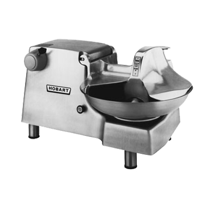 Hobart 84186-5 Burnished Aluminum Food Cutter with #12 Attachment Hub - 460 Volts 1 HP