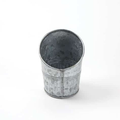 American Metalcraft GFC45 3.5 10 Oz. Steel Round French Fry Cup