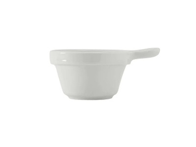 Tuxton BPS-100M 10 Oz. Porcelain Porcelain White Round Soup Cup (2 Dozen Per Case)