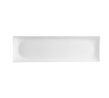 CAC China SHA-41 Super White Porcelain Rectangular Sushia Platter (1 Dozen)