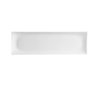 CAC China SHA-41 Super White Porcelain Rectangular Sushia Platter (1 Dozen)