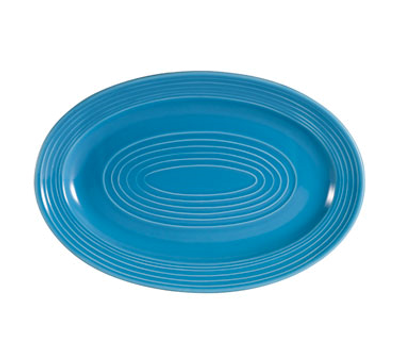 CAC China TG-13-PCK Peacock Porcelain Oval Tango Platter (1 Dozen)