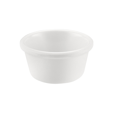 CAC China MRKF-4 4 Oz. White Round Plastic Ramekin (8 Dozen Per Case)