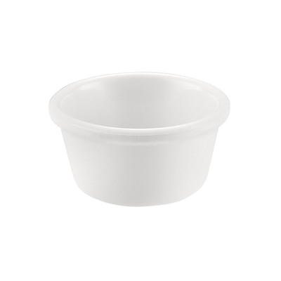 CAC China MRKF-4 4 Oz. White Round Plastic Ramekin (8 Dozen Per Case)
