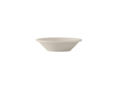 Tuxton TRE-032 4-1/4" 3 Oz. Ceramic American White/Eggshell Round Fruit Dish (3 Dozen Per Case)