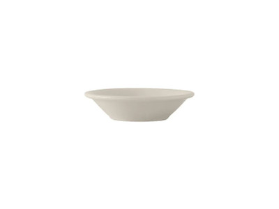 Tuxton TRE-032 4-1/4" 3 Oz. Ceramic American White/Eggshell Round Fruit Dish (3 Dozen Per Case)