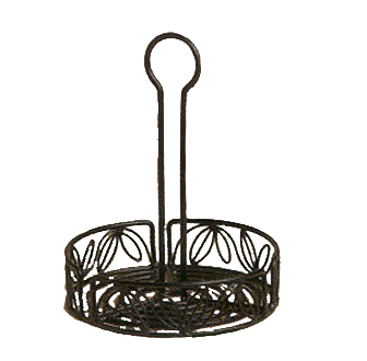 American Metalcraft LDCC16 Ironworks Condiment Rack 6.25&quot; Dia. x 9&quot; H