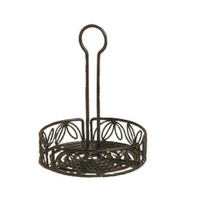 American Metalcraft LDCC16 Ironworks Condiment Rack 6.25" Dia. x 9" H