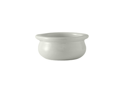 Tuxton BWS-1203 Ceramic White Onion Soup Crock (1 Dozen)