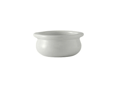 Tuxton BWS-1203 Ceramic White Onion Soup Crock (1 Dozen)