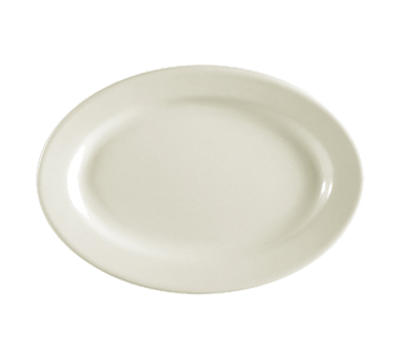 CAC China REC-19 American White Ceramic Oval REC Platter (1 Dozen)