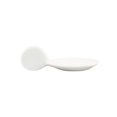 CAC China PTS-40 Super White Porcelain Oval Party Collection Tasting Spoon (10 Dozen Per Case)