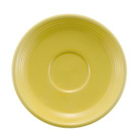 CAC China TG-2-SFL 6" Dia. Sunflower Porcelain Round Tango Saucer (3 Dozen Per Case)