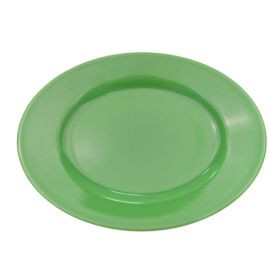 CAC China LV-12-G Green Ceramic Oval Las Vegas Platter (2 Dozen Per Case)