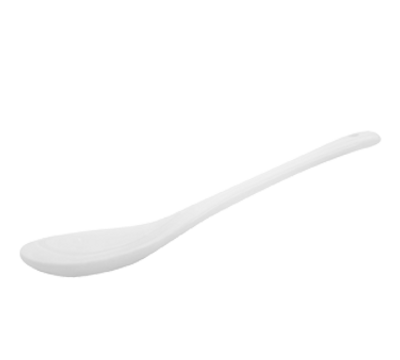 CAC China SPN-5 Super White Porcelain Gourmet Collection Tasting Spoon (6 Dozen Per Case)