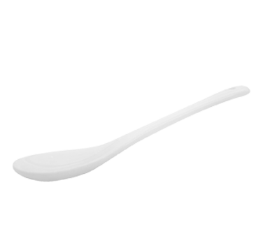 CAC China SPN-5 Super White Porcelain Gourmet Collection Tasting Spoon (6 Dozen Per Case)