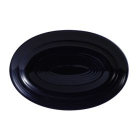 CAC China TG-34-CBU Cobalt Porcelain Oval Tango Platter (2 Dozen Per Case)