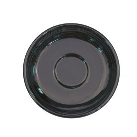 CAC China TG-2-BLK 6" Dia. Black Porcelain Round Tango Saucer (3 Dozen Per Case)