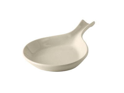 Tuxton BEP-100 12 Oz. Ceramic American White/Eggshell Fry Pan Server (1 Dozen)