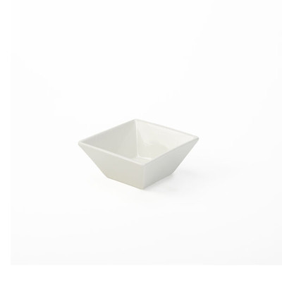 American Metalcraft WFB6 24 Oz. Porcelain White Square Prestige Bowl