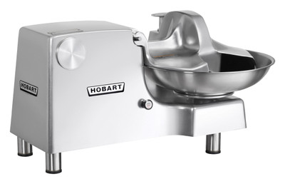 Hobart 84186-16 Burnished Aluminum Food Cutter with #12 Attachment Hub - 208 Volts 1 HP
