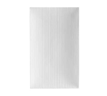 CAC China SUS-RT14 Bone White Porcelain Rectangular Sushi Signature Platter (1 Dozen)