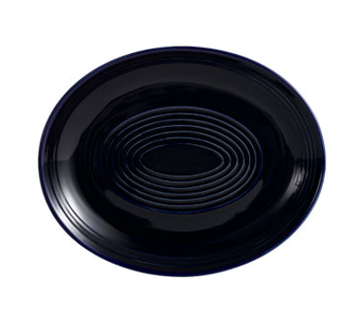 CAC China TG-12-CBU Cobalt Blue Porcelain Oval Tango Platter (2 Dozen Per Case)
