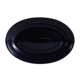 CAC China TG-12-CBU Cobalt Blue Porcelain Oval Tango Platter (2 Dozen Per Case)