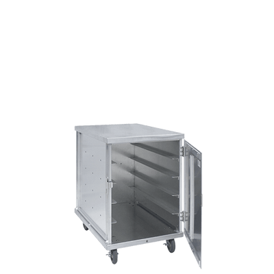 Cres Cor 101152010 35.75" H Aluminum Single Compartment Mobile Tray Delivery Cabinet