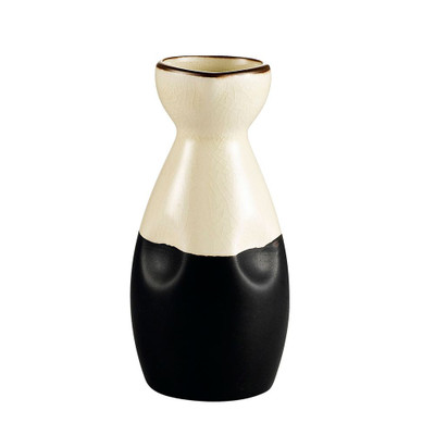 CAC China 666-WP-W 6 Oz. Creamy White Ceramic Round Japanese Style Sake Pot (3 Dozen Per Case)