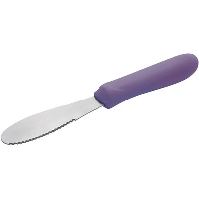 Winco TWP-31P 3-5/8" Purple Polypropelyne Handle Sandwich Spreader