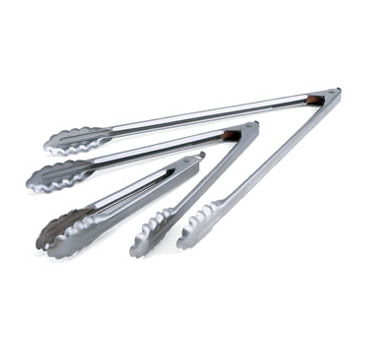 Edlund 6412HDL-R/72 12" Stainless Steel Tongs - 72 Bulk/Pack