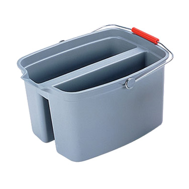 Rubbermaid FG262888GRAY 19 Qt. Gray Double Pail (6 Each Per Case)