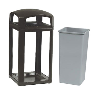 Rubbermaid FG397500BLA 50 Gallon Black Classic Container