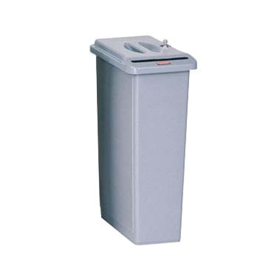 Rubbermaid FG9W1500LGRAY 23 Gallon Light Gray Confidential Document Container (4 Each Per Case)