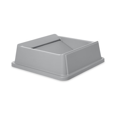 Rubbermaid FG266400GRAY Gray Square Untouchable Container Top (4 Each Per Case)