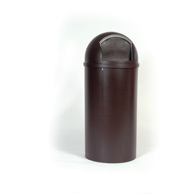Rubbermaid FG817088BRN 25 Gallon Brown Marshal Classic Container