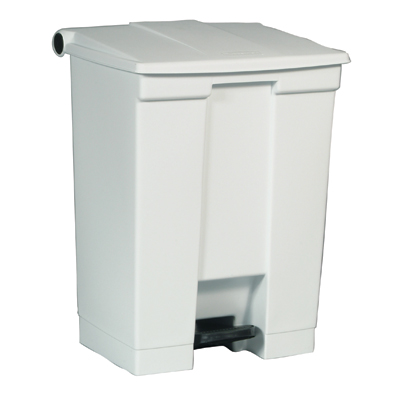 Rubbermaid FG614500WHT 18 Gallon White Step-On Container