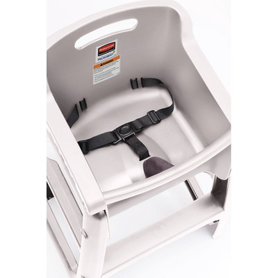Rubbermaid FG780608PLAT Platinum without Wheels Sturdy Chair Youth Seat