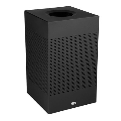 Rubbermaid FGSC18EPLTBK 20 Gallon Steel Silhouette Indoor Receptacle