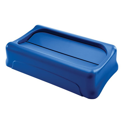 Rubbermaid FG267360BLUE Plastic Blue Swing Lid (4 Each Per Case)