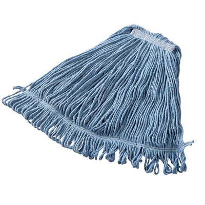 Rubbermaid FGD21306BL00 1" Wide Band Blue Cotton Supper Stitch Mop Head