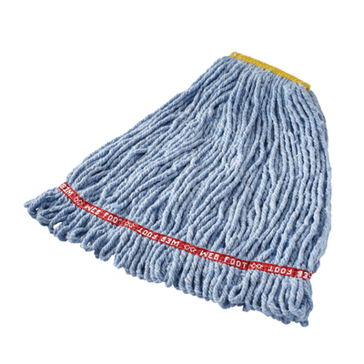 Rubbermaid FGA25306BL00 Large Blue Cotton Looped End Web Foot Wet Mop