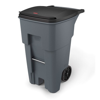 Rubbermaid FG9W2100GRAY 65 Gal. Gray Plastic BRUTE Rollout Container