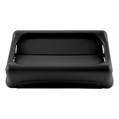 Rubbermaid FG267360BLA Black Slim Jim Swing Lid (4 Each Per Case)