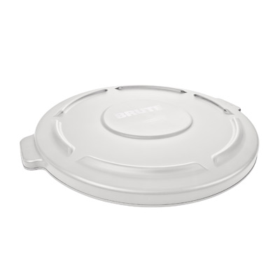 Rubbermaid FG265400WHT White BRUTE Container Lid (3 Each Per Case)