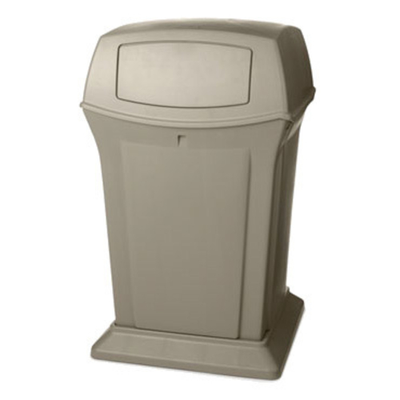 Rubbermaid FG917188BEIG 45 Gal. Beige Plastic Ranger Container