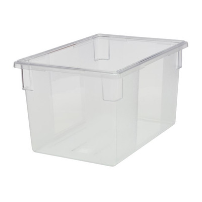 Rubbermaid FG330100CLR 21.5 Gal. Clear Food/Tote Box (6 Each Per Case)