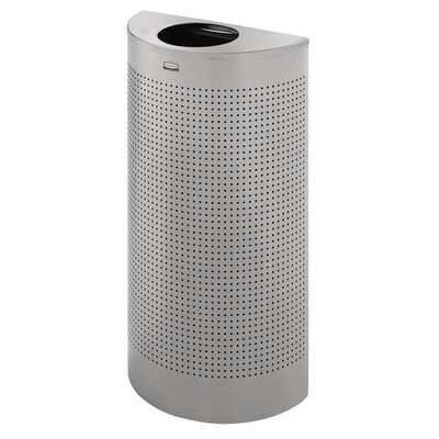 Rubbermaid FGSH12SSPL 12 Gallon Stainless Steel Silhouette Indoor Receptacle